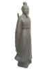 Product image 2 of the product “Standing Samurai with sword on the back. 160cm height, cast stone, hollow, handcrafted & coloured ”
